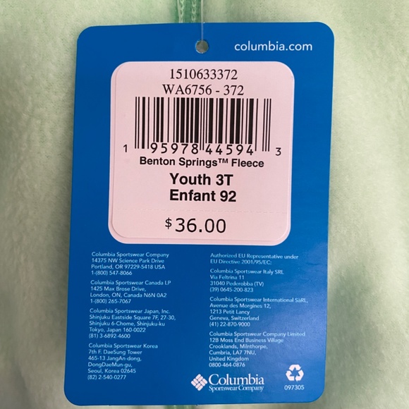 Columbia fleece jacket - 3T - Picture 2 of 2